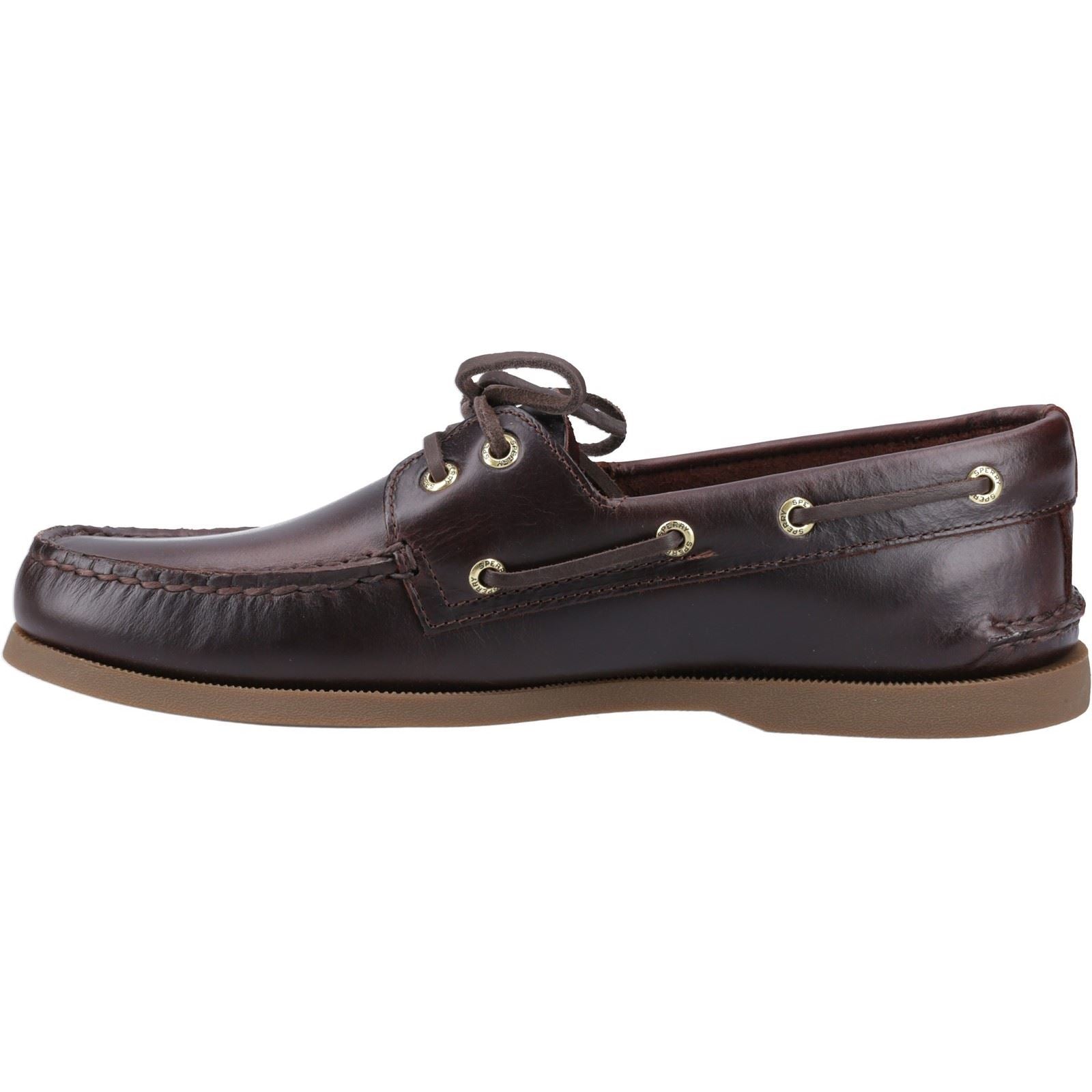 Sperry Authentic 2 Eye Leder Herren Bootsschuhe In Amarettotönung
