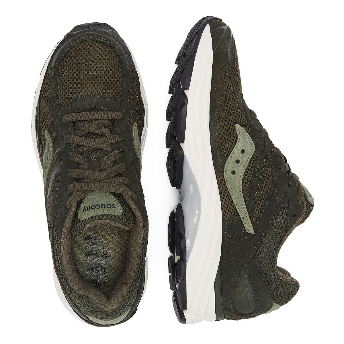 Saucony Progrid Omni 9 Grüne Turnschuhe