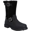 Hunter Ness Damenlederstiefel In Schwarz