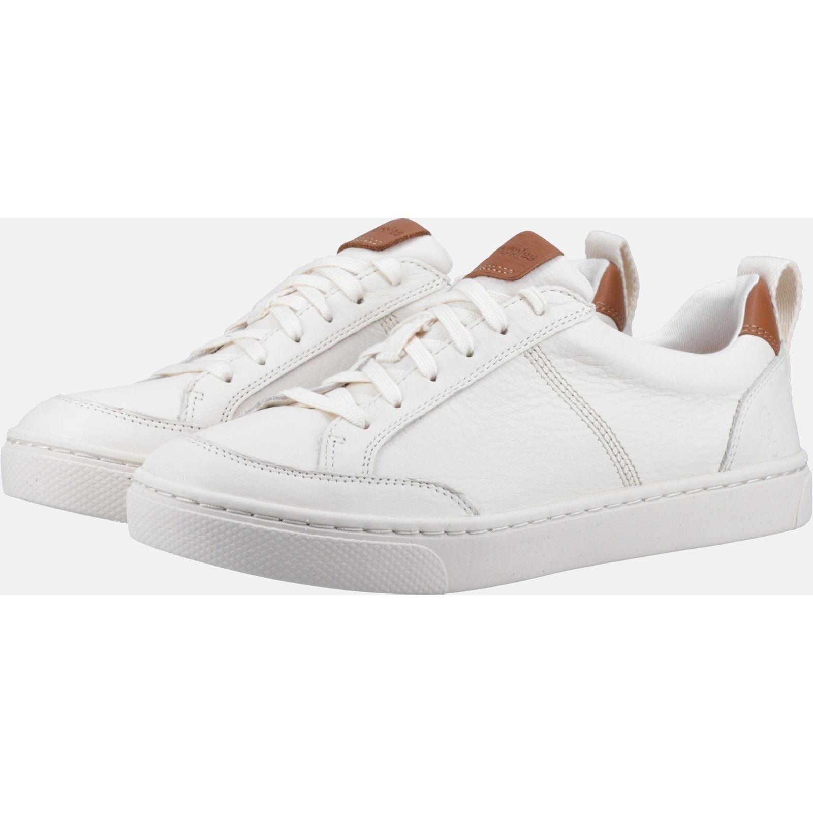 Hush Puppies The Good Low Top Weiße Ledersneaker Für Herren
