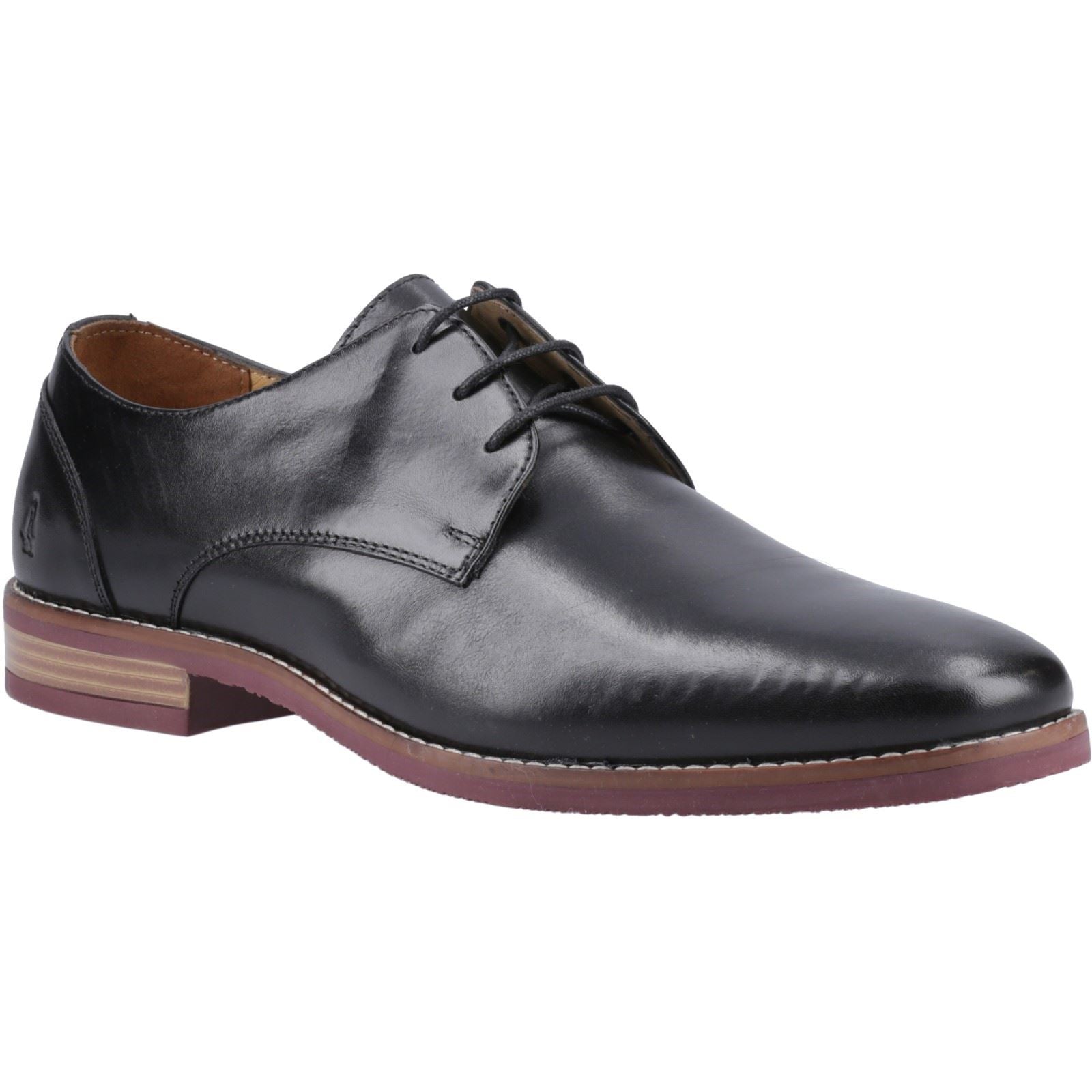 Hush Puppies Mike Herrenschuhe Aus Schwarzem Leder Mit Schnürung