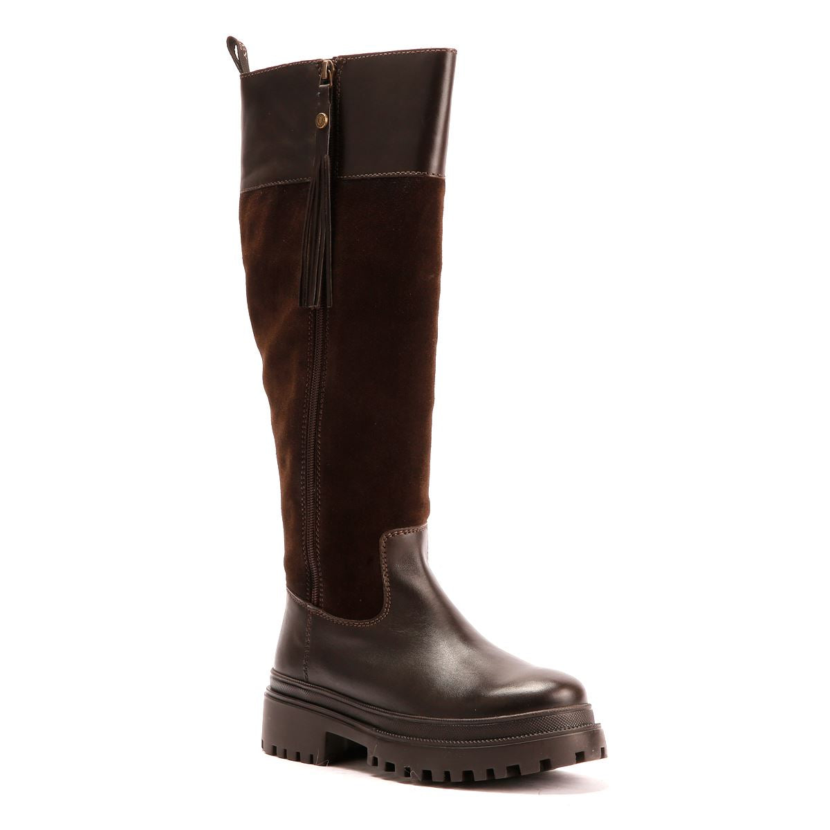 Osprey London The Bramble Tall Leder Damen Braune Stiefel