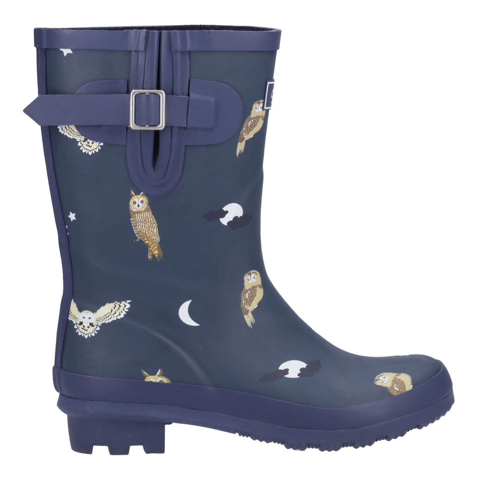Cotswold Woodland Mid Gummistiefel Für Damen Mit Eulenmuster