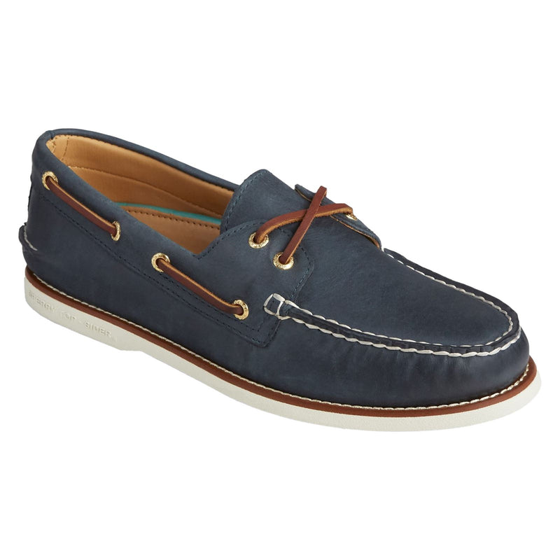 Sperry Gold Cup Authentic Original Leder Herren Bootsschuhe In Marineblau