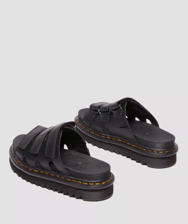 Dr. Martens Raine Athena  Damen Schwarze Farbe Lederschlappen