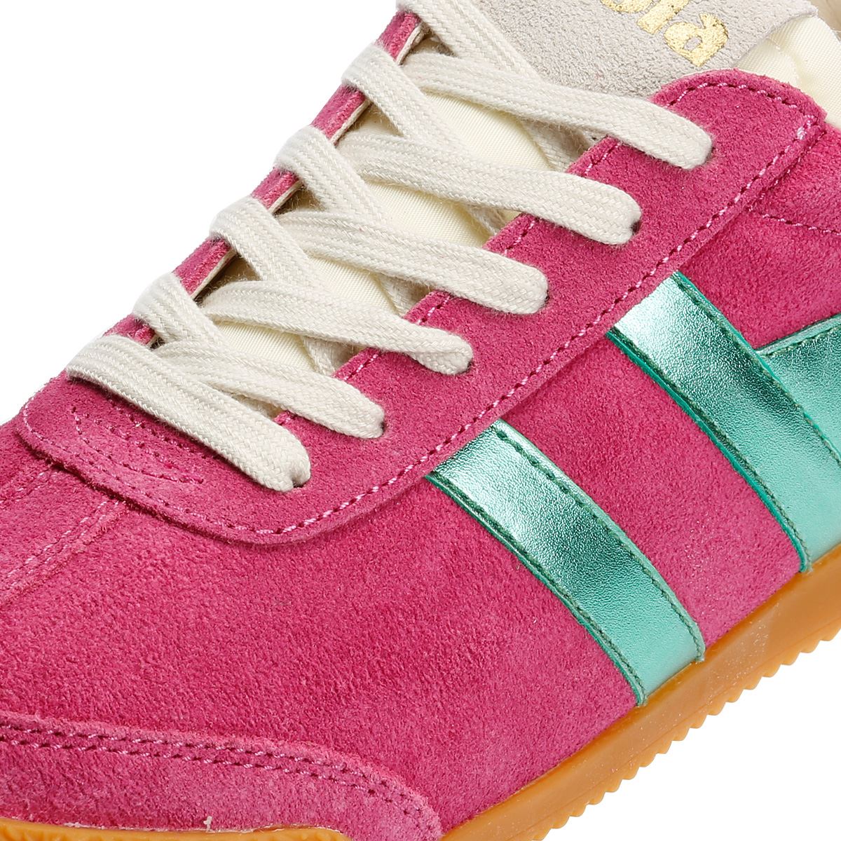 Gola Elan Glitz Damen Turnschuhe Aus Wildleder In Rosa