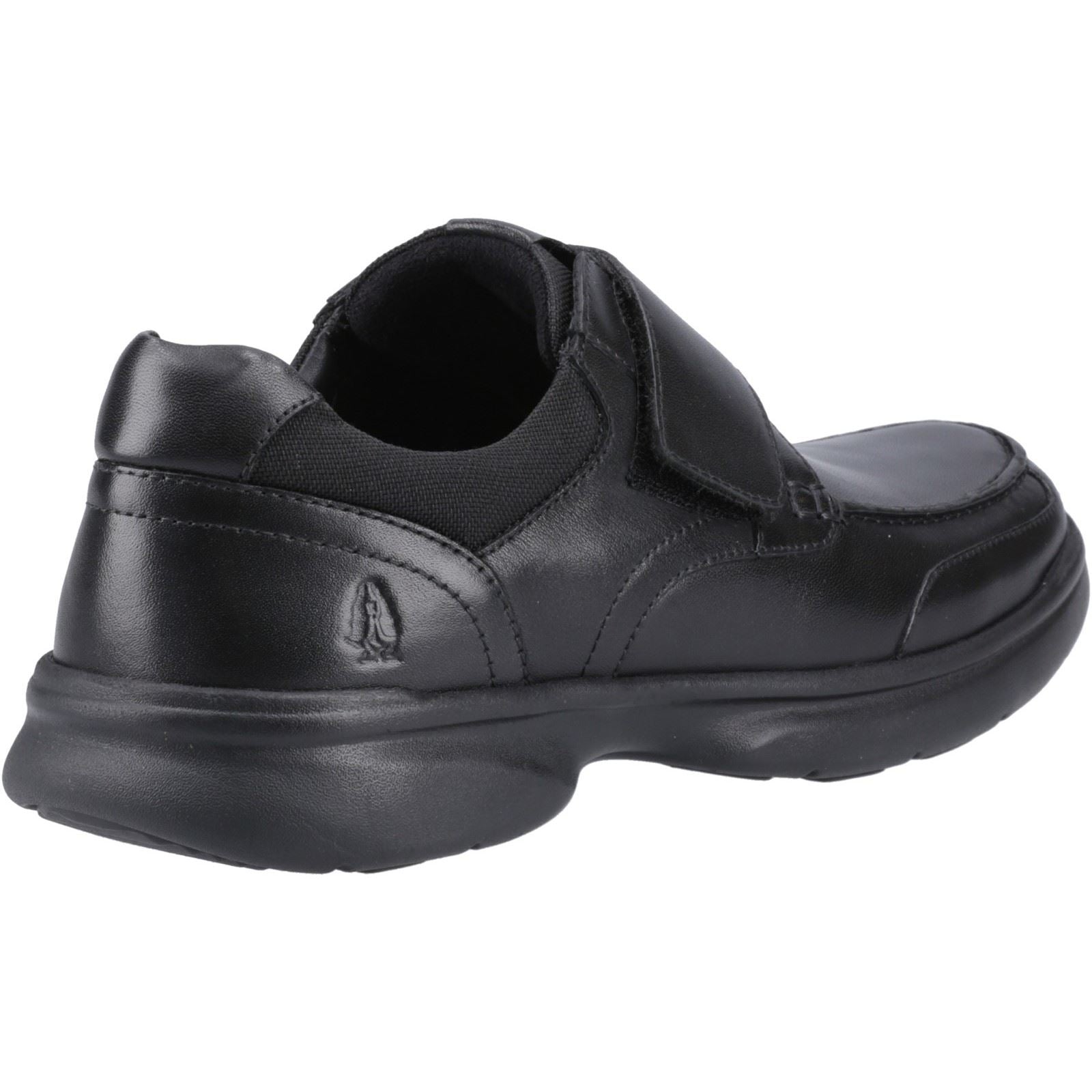 Hush Puppies Hector Leder Herren Schwarz Mokassin Schuhe