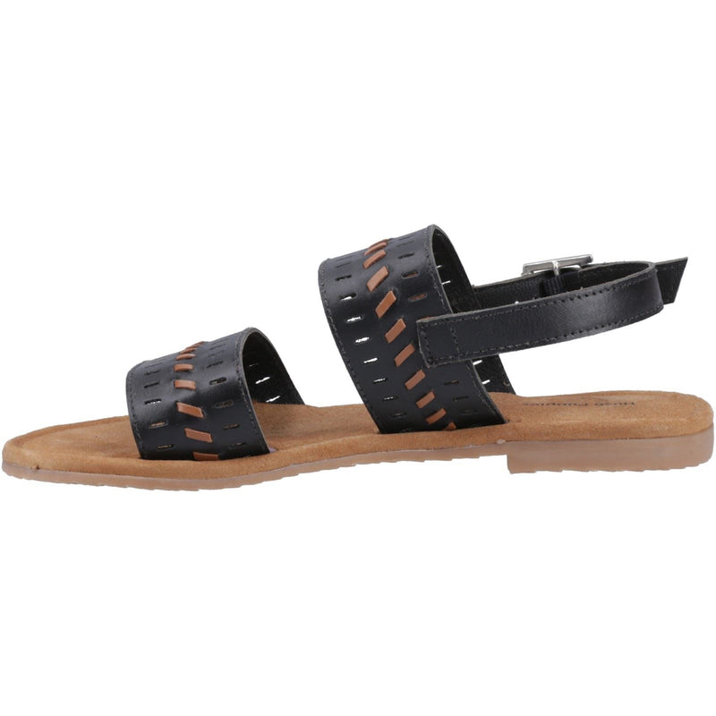 Hush Puppies Hadley Damen Sandalen Aus Schwarzem Leder