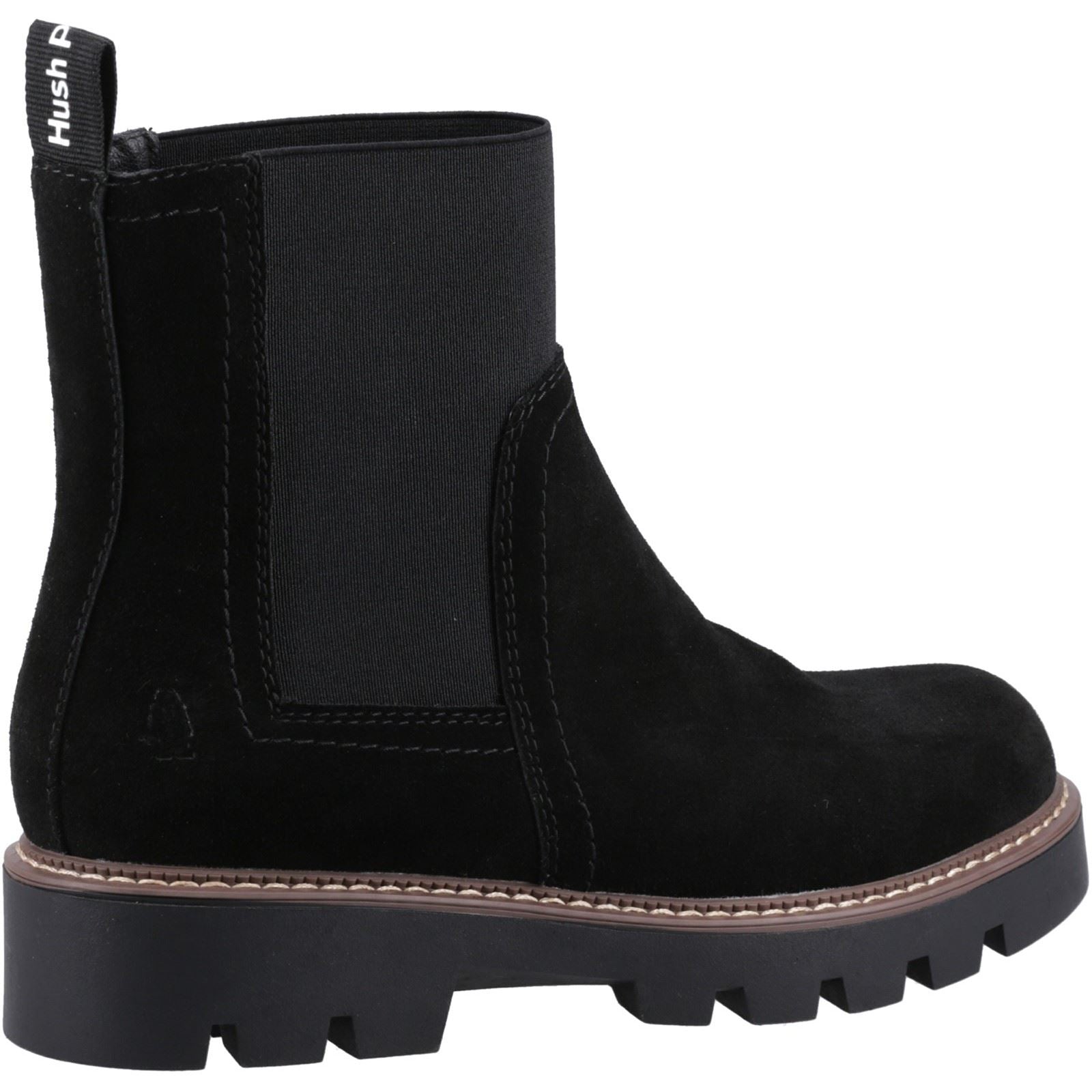 Hush Puppies Adeline Wildlederschwarze Damenstiefel