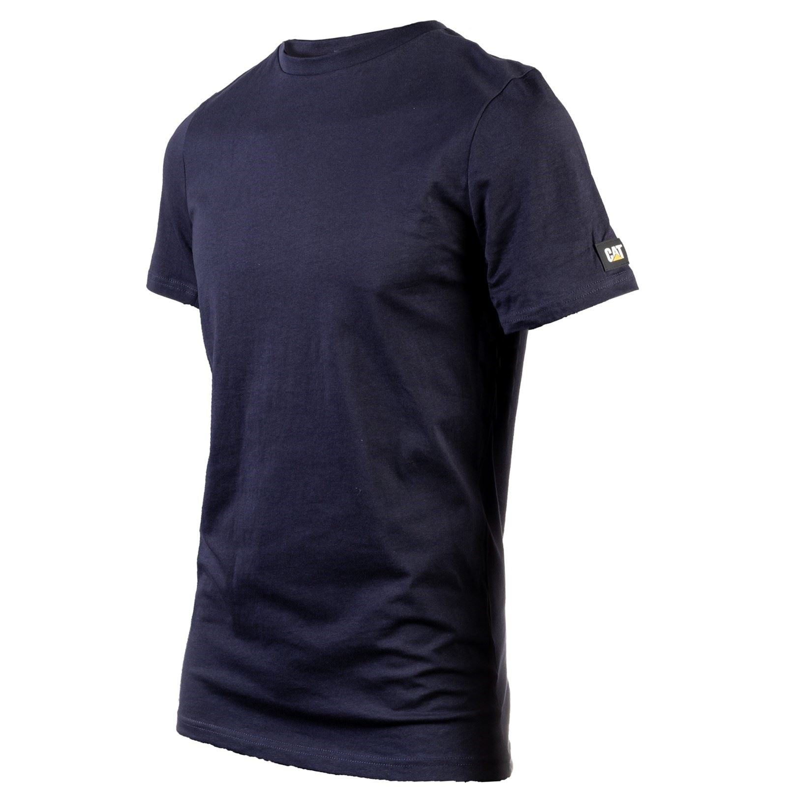 Caterpillar Essentials Short Sleeve Baumwoll Herrenblaue T-Shirts Mit Kurzen Ärmeln