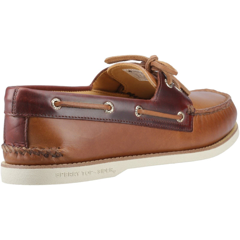 Sperry Authentic Gold Cup Herren Bootsschuhe Aus Leder In Tan/Braun
