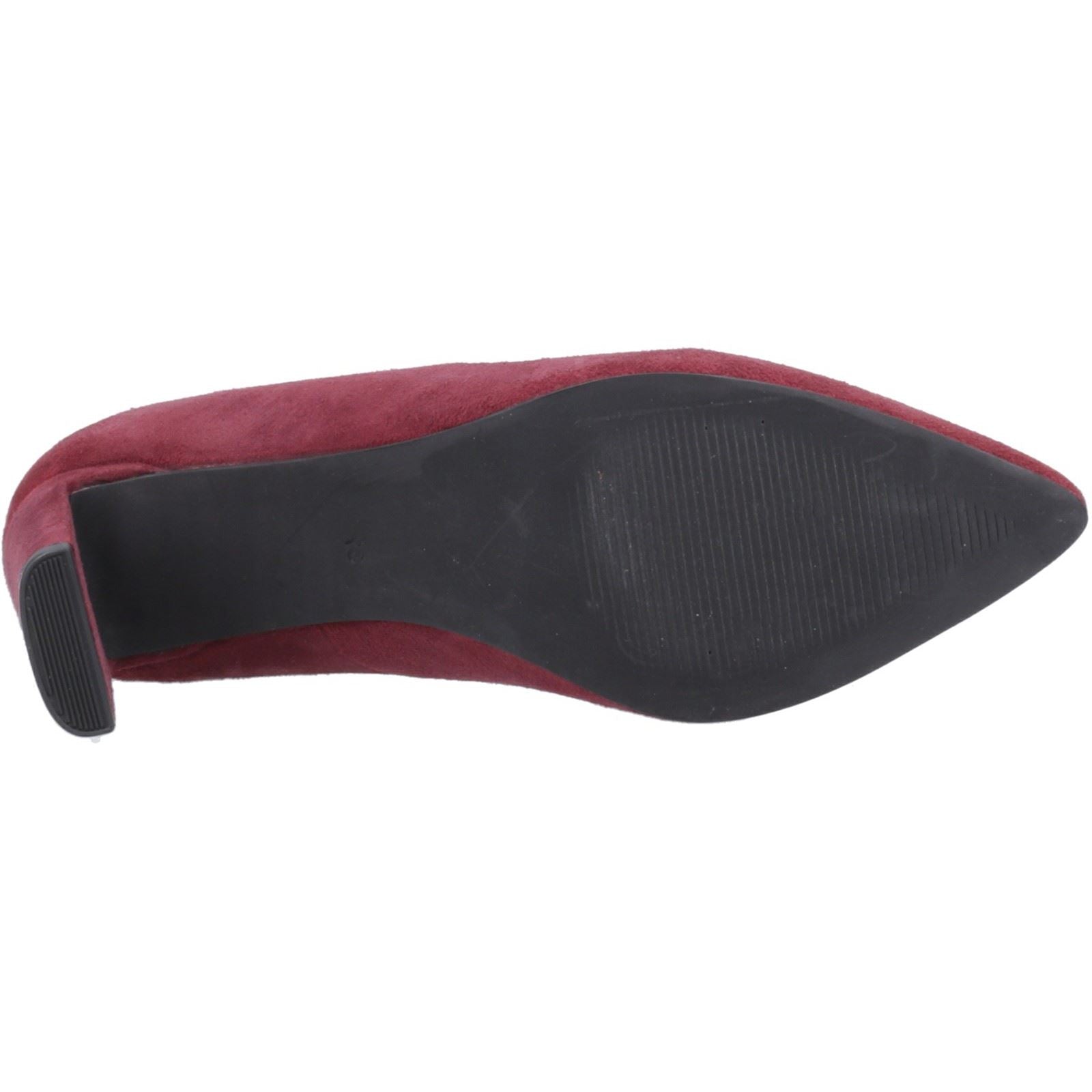 Hush Puppies Olivia Wildleder Damen Bordeaux runde Pumps