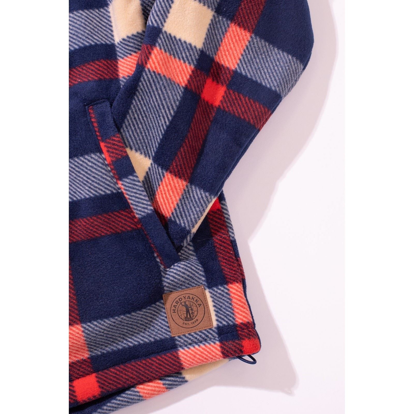 Hard Yakka Check Zoodie Polyester Damen Blau Kapuzenpullover