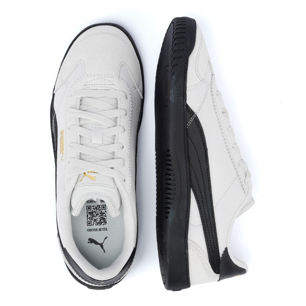 Puma Club 5V5 Weiße/Schwarze Farbe Turnschuhe