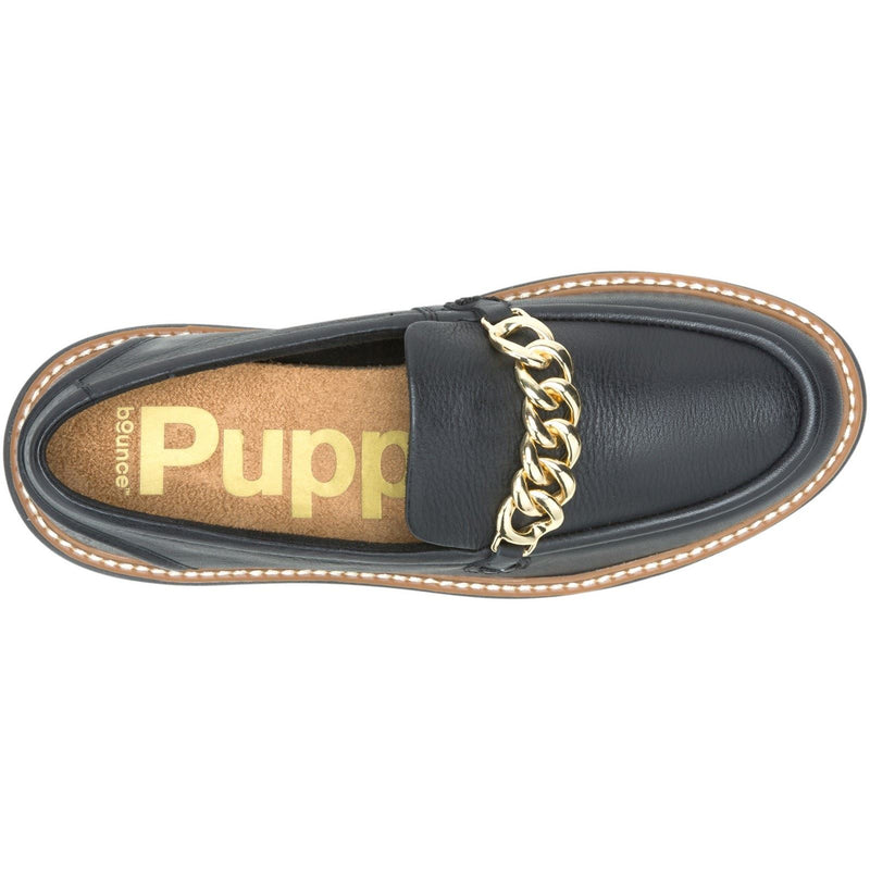 Hush Puppies Jodie Damen Schwarze Farbe Lederloafer