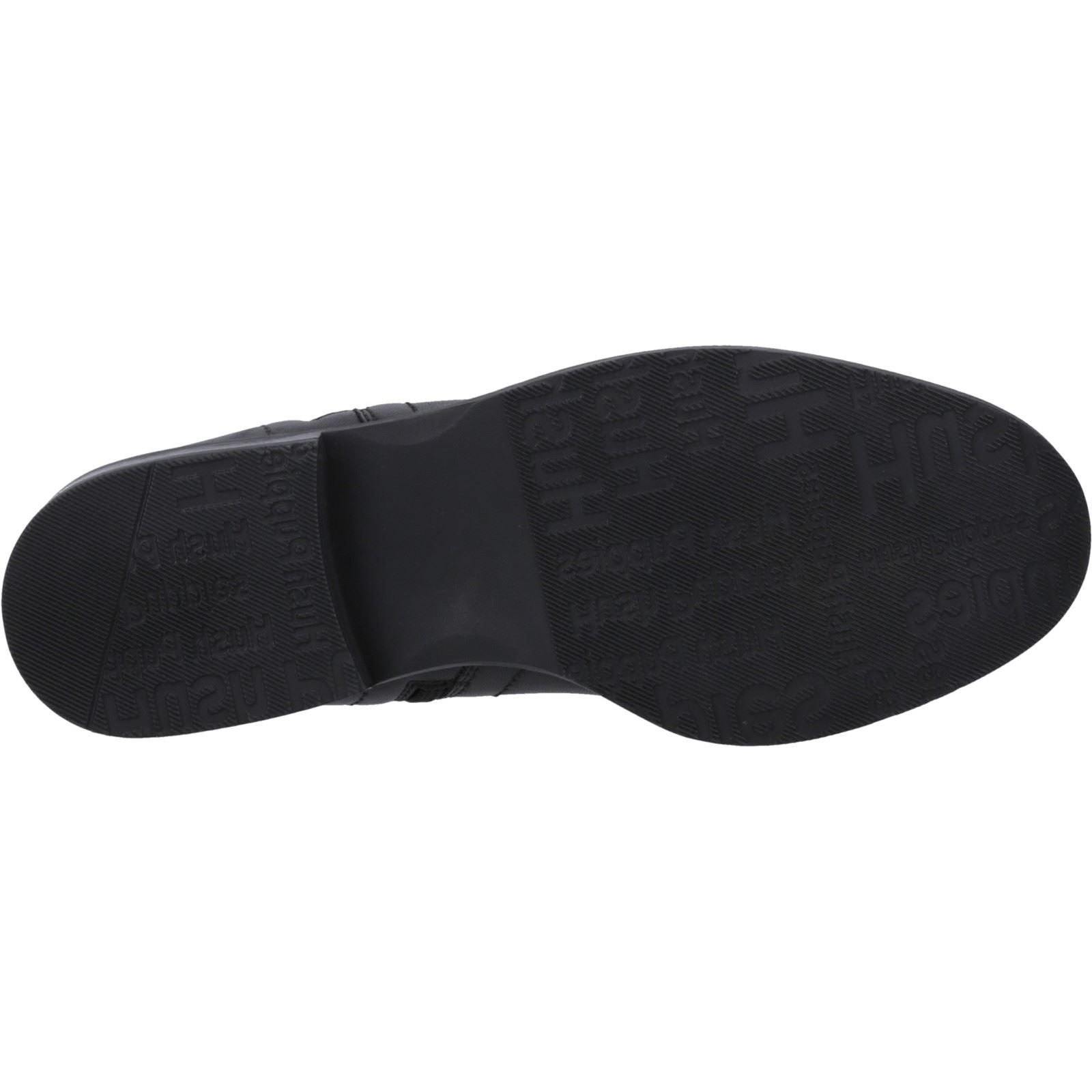 Hush Puppies Valerie Leder Damen Schwarze Stiefel