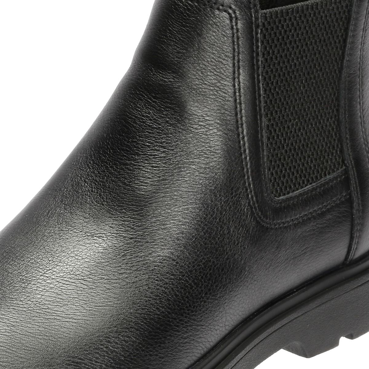Geox Spherica EC1 C Tumble Leder Herren Schwarze Stiefel