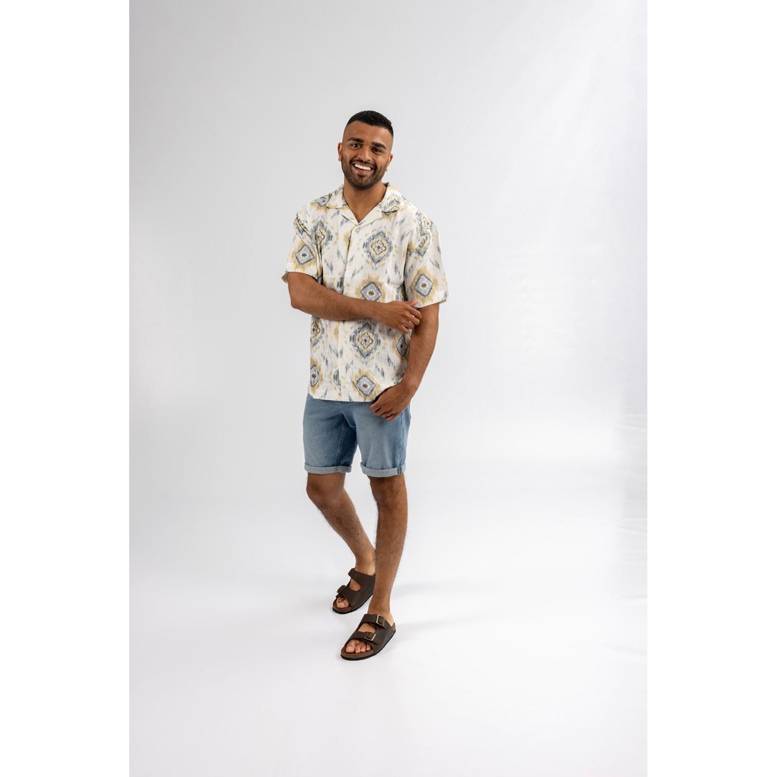 Hush Puppies Nash Slider Leder Herren Sandalen In Braun