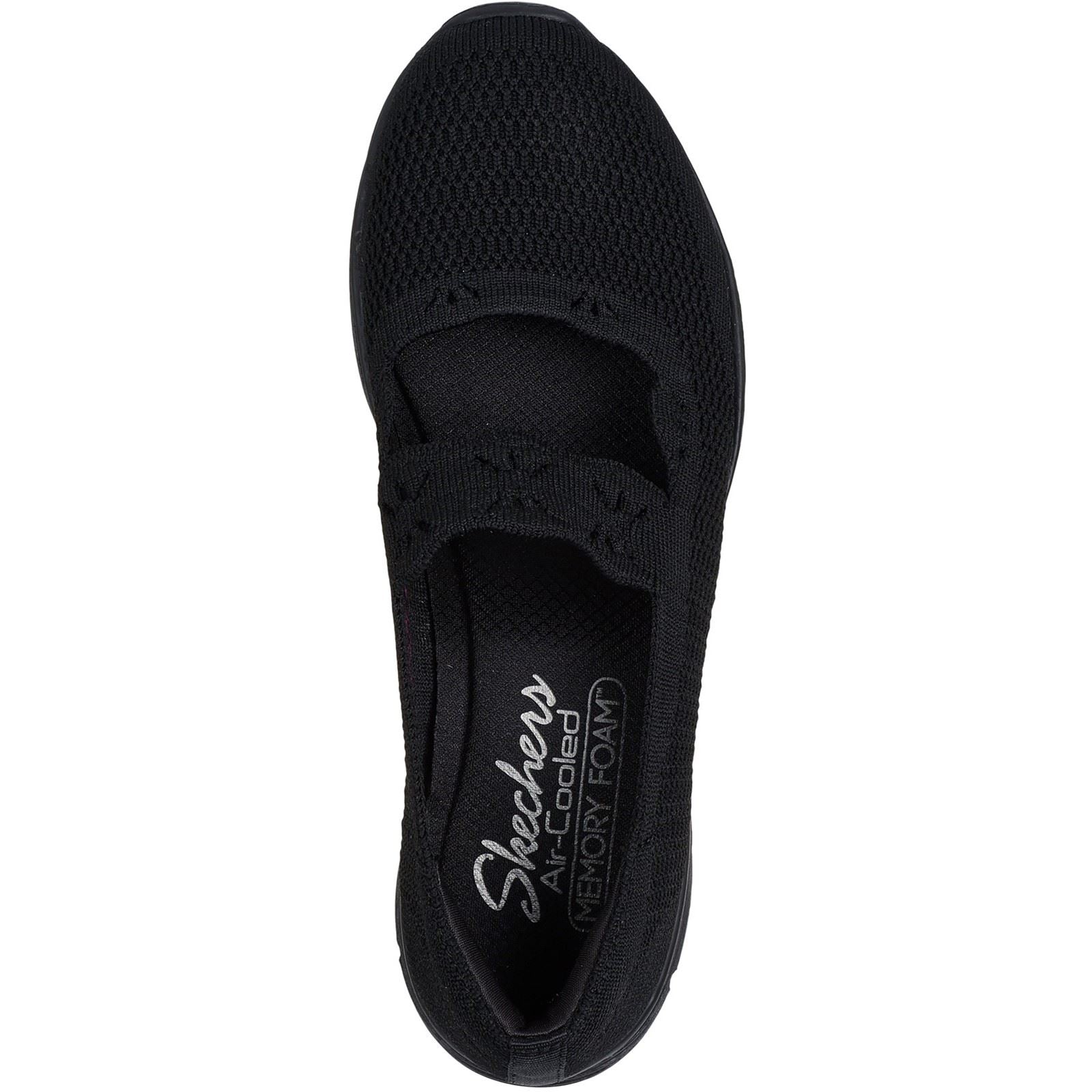Skechers Seager Cute N' Coy Damen Sneaker In Schwarz Aus Textil