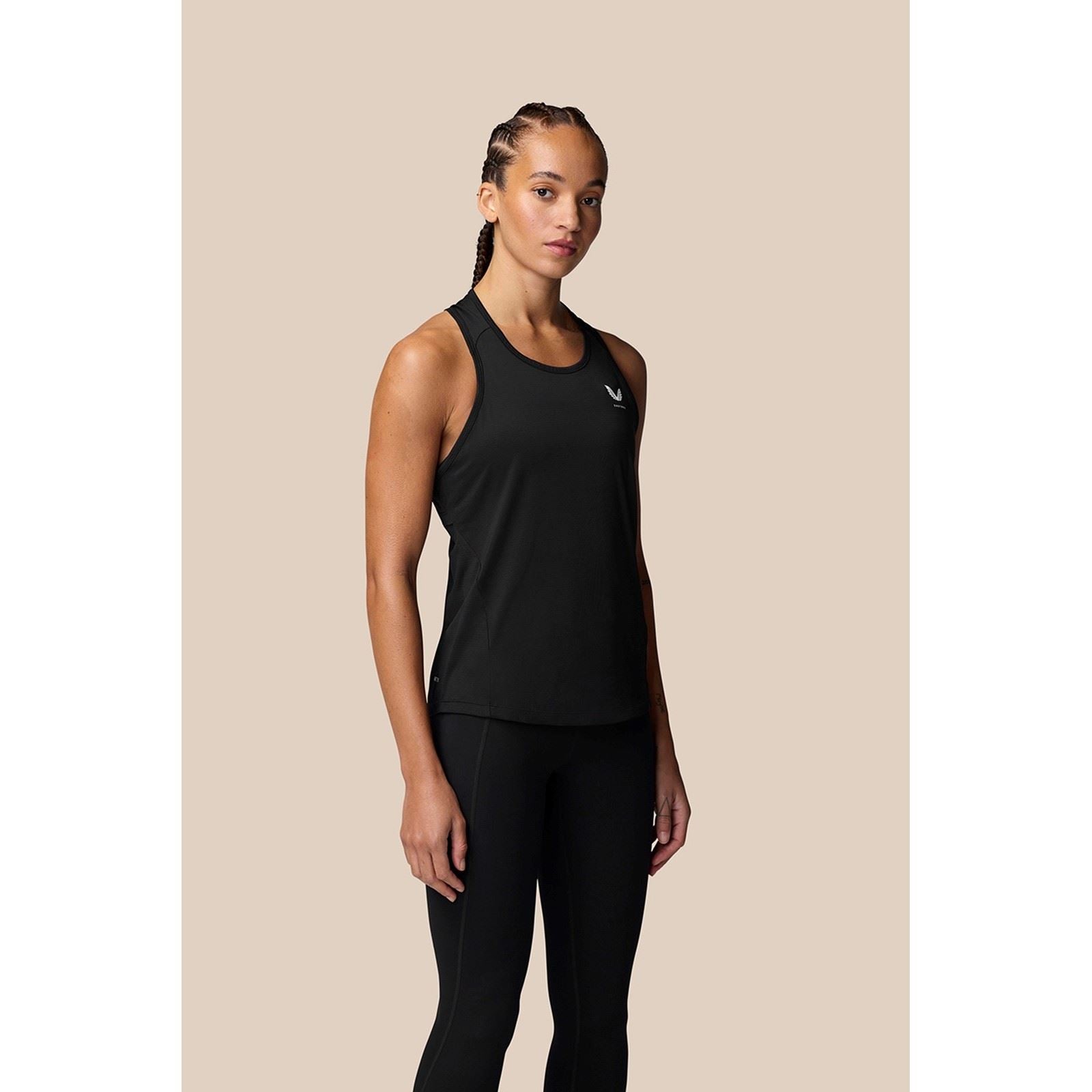 Castore Tank Top Polyester Damen Schwarz Sportbekleidungs S