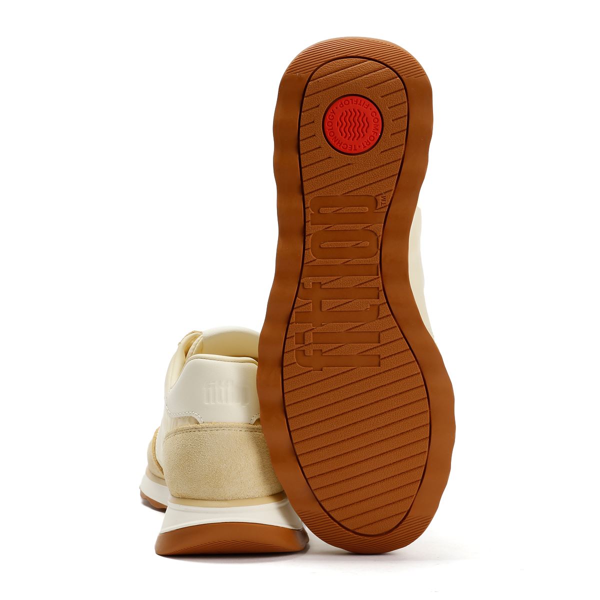 FitFlop X Pantone Retro-Q Wildleder Damen Gelbe Sneaker
