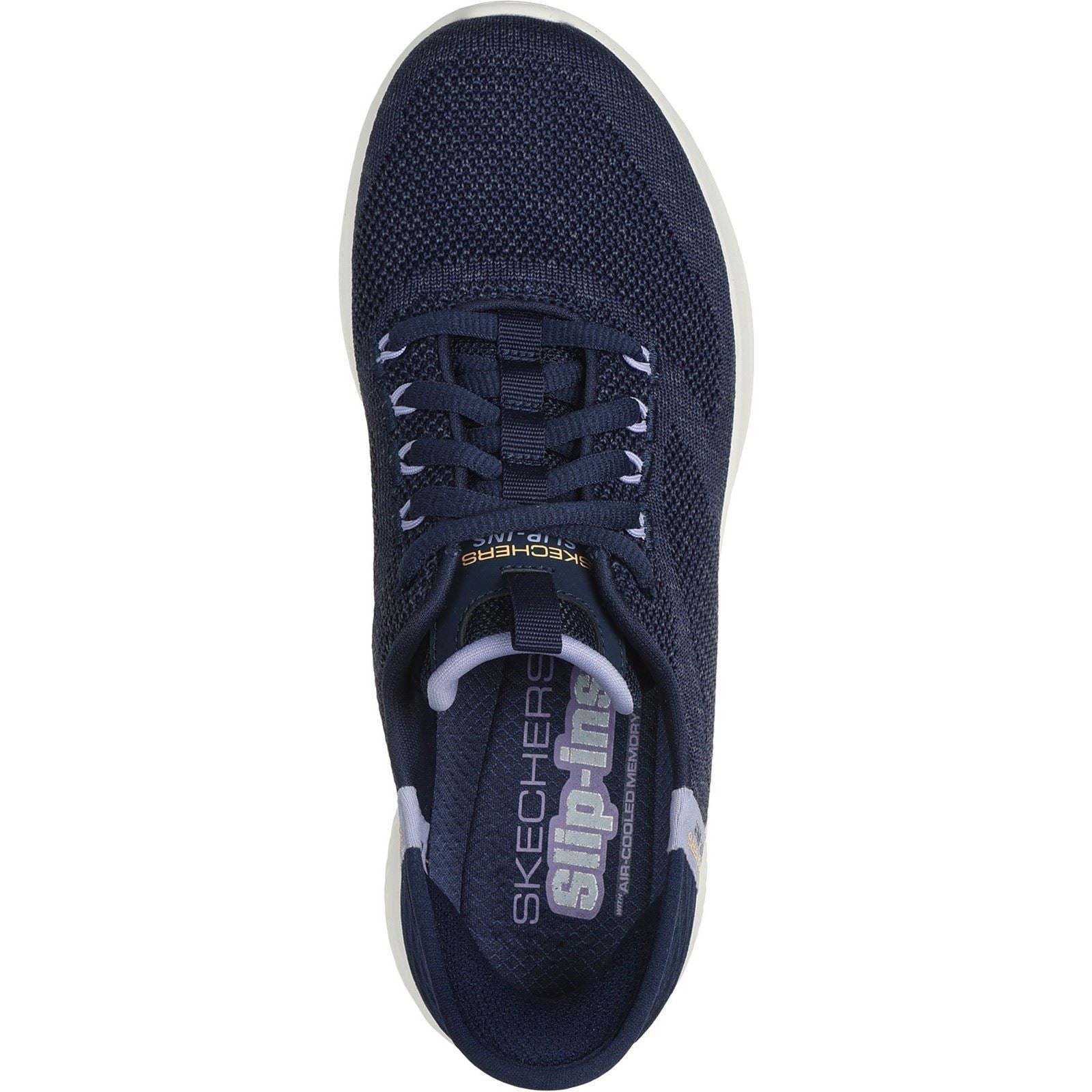 Skechers Ultra Flex 3.0 Easy Step Damen Sneaker In Marineblau/Lavendel