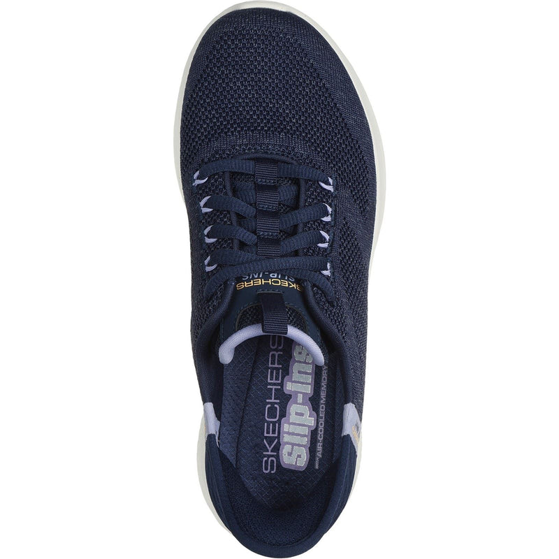 Skechers Ultra Flex 3.0 Easy Step Damen Sneaker In Marineblau/Lavendel