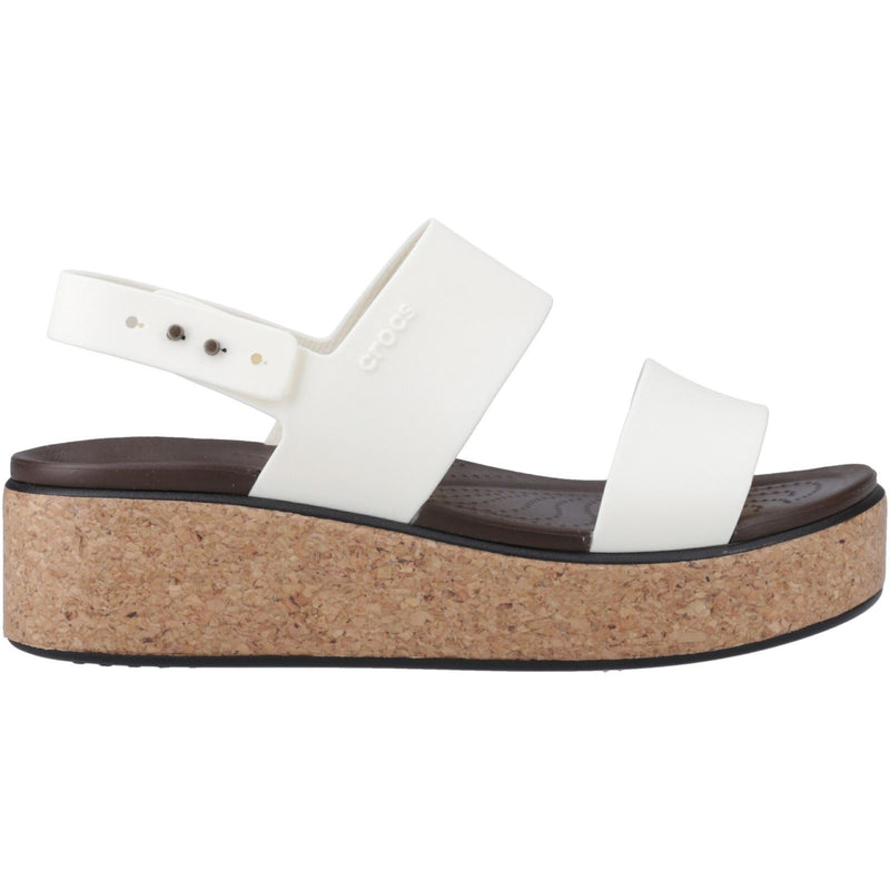 Crocs Brooklyn Cork Damen Kreidesandalen