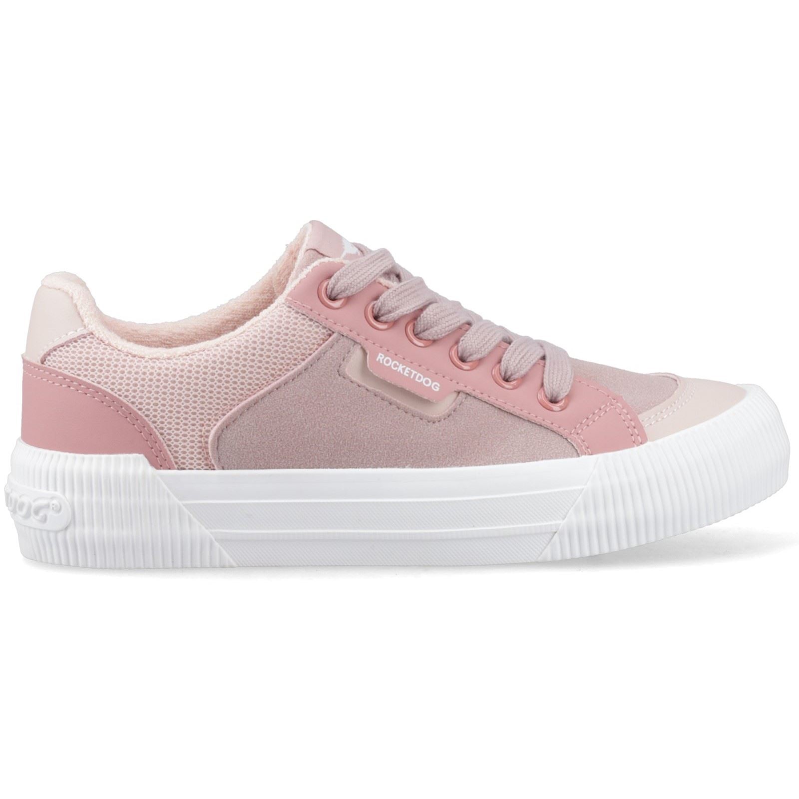 Rocket Dog Cheery Blocked Fabric Textil Damen Sneaker In Mauve/Pink