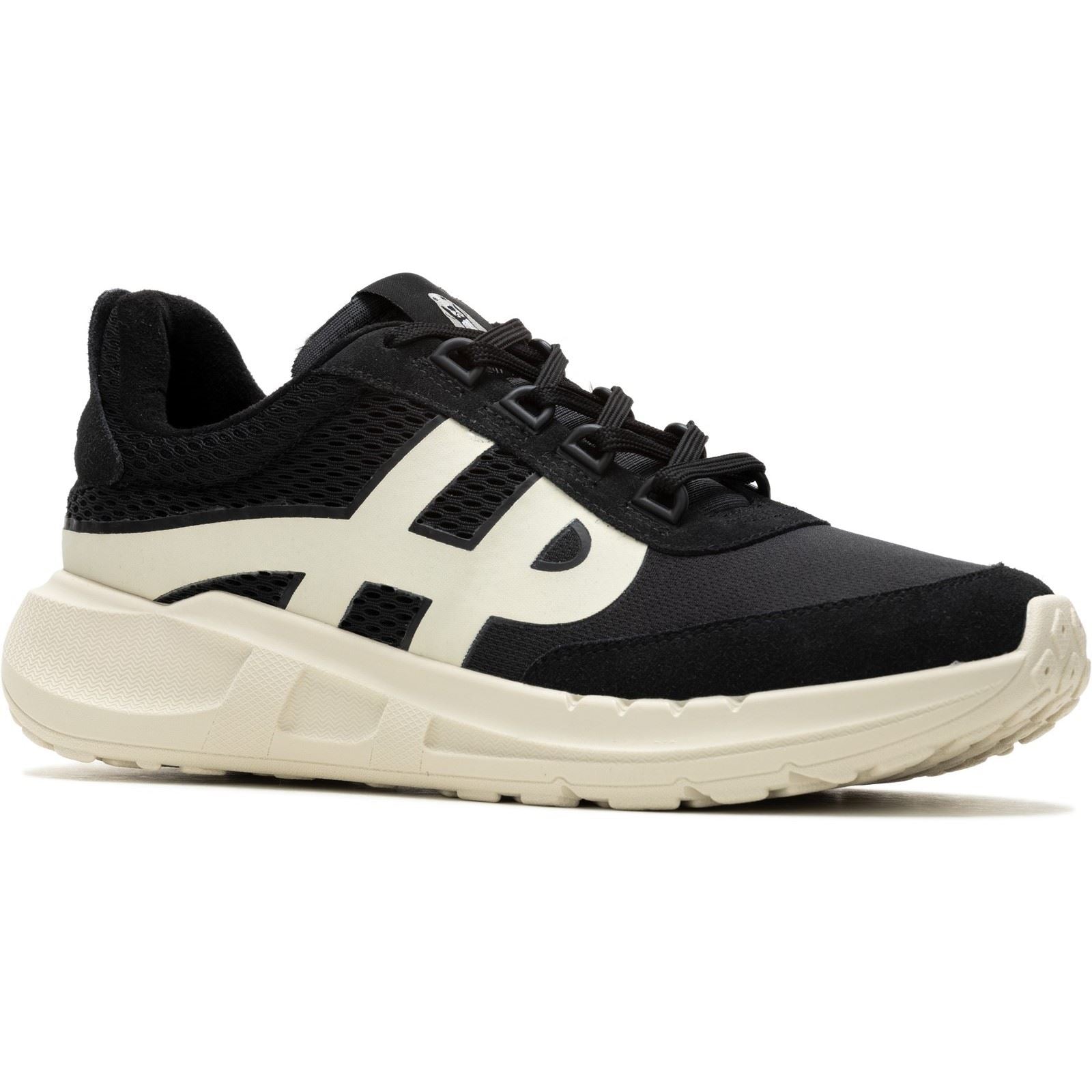 Hush Puppies Seventy8 Retro Runner Herren Sneaker Aus Schwarzem Wildleder
