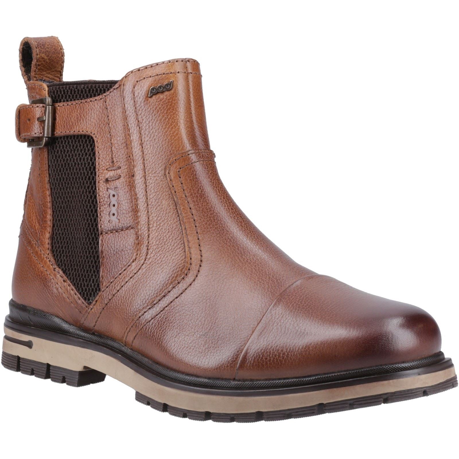 Pod Apollo Leder/Textil-Herrenstiefel In Braun