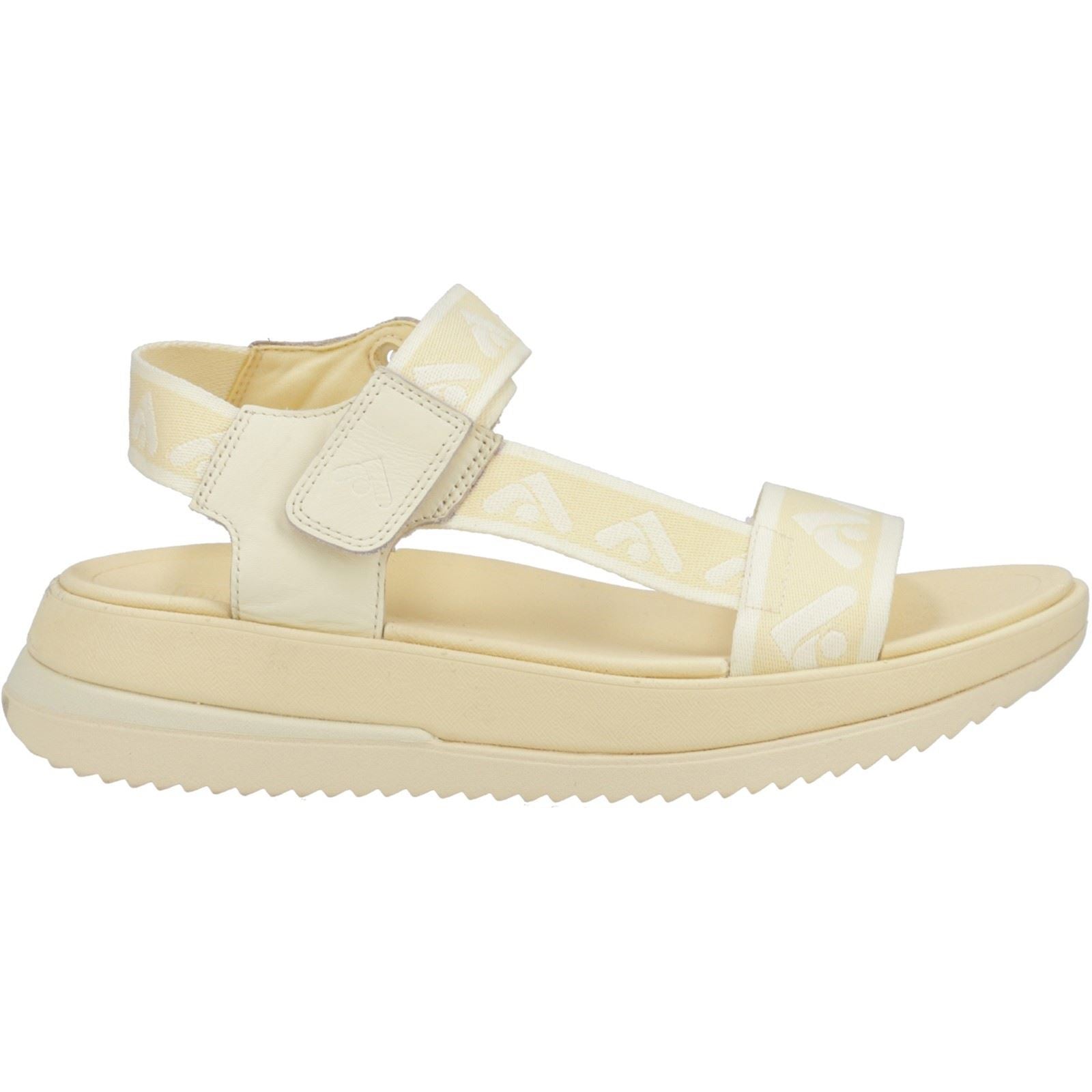 Fitflop Surff Back Strap Polyester/Leder Damen Mellow Yellow Weite Sandalen