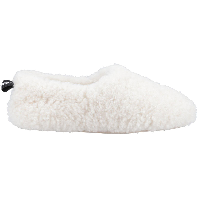 Hush Puppies Emily Faux Fur Damen Creme Hausschuhe