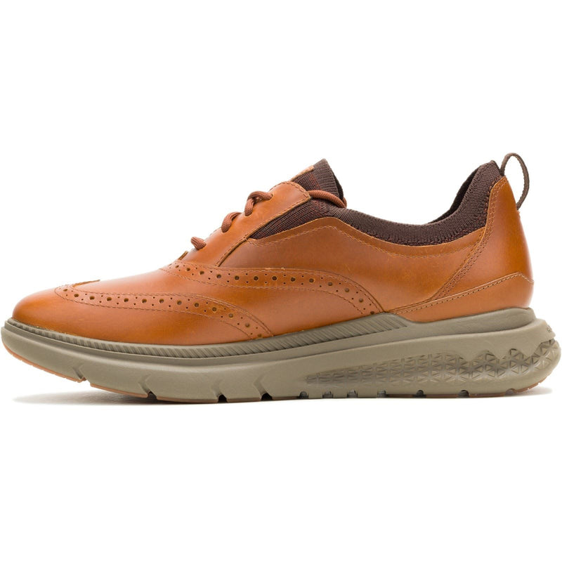 Hush Puppies Excel Herrenschuhe aus Leder in Cognac mit Schnürung.