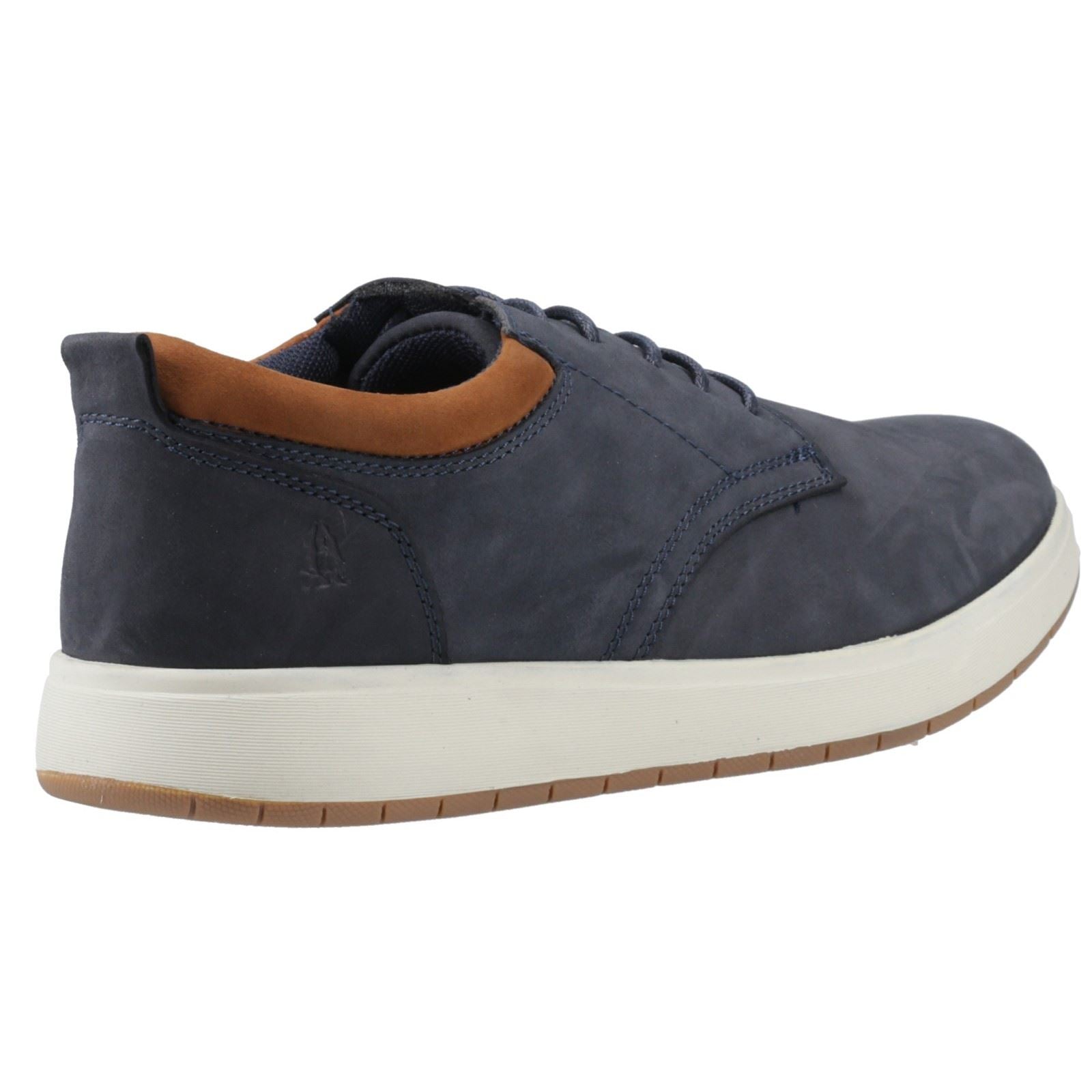 Hush Puppies Bowen Herren Lederschuhe In Marineblau Mit Schnürung