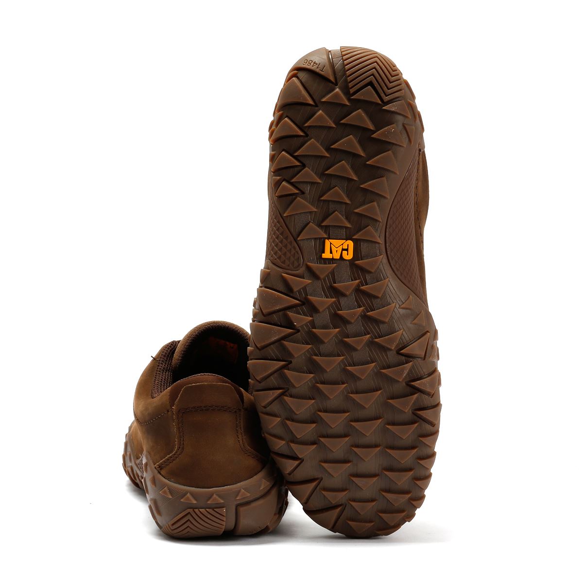 Caterpillar Gridlock Lo Tumbled Nubuckleder Herren Braune Schnürschuhe
