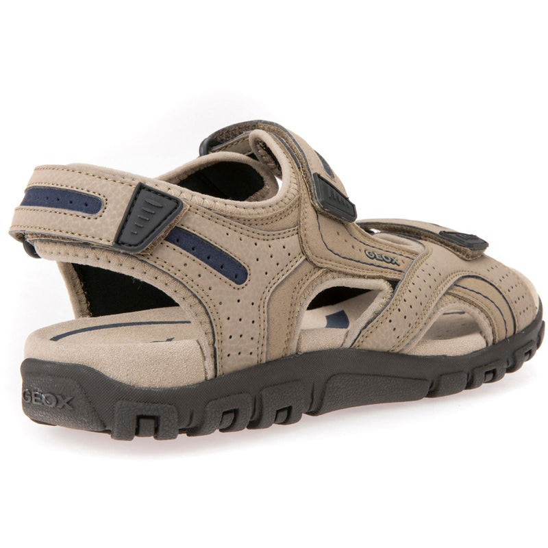 Geox UOMO SANDAL STRADA Herren Sand/Navy Flip Flops