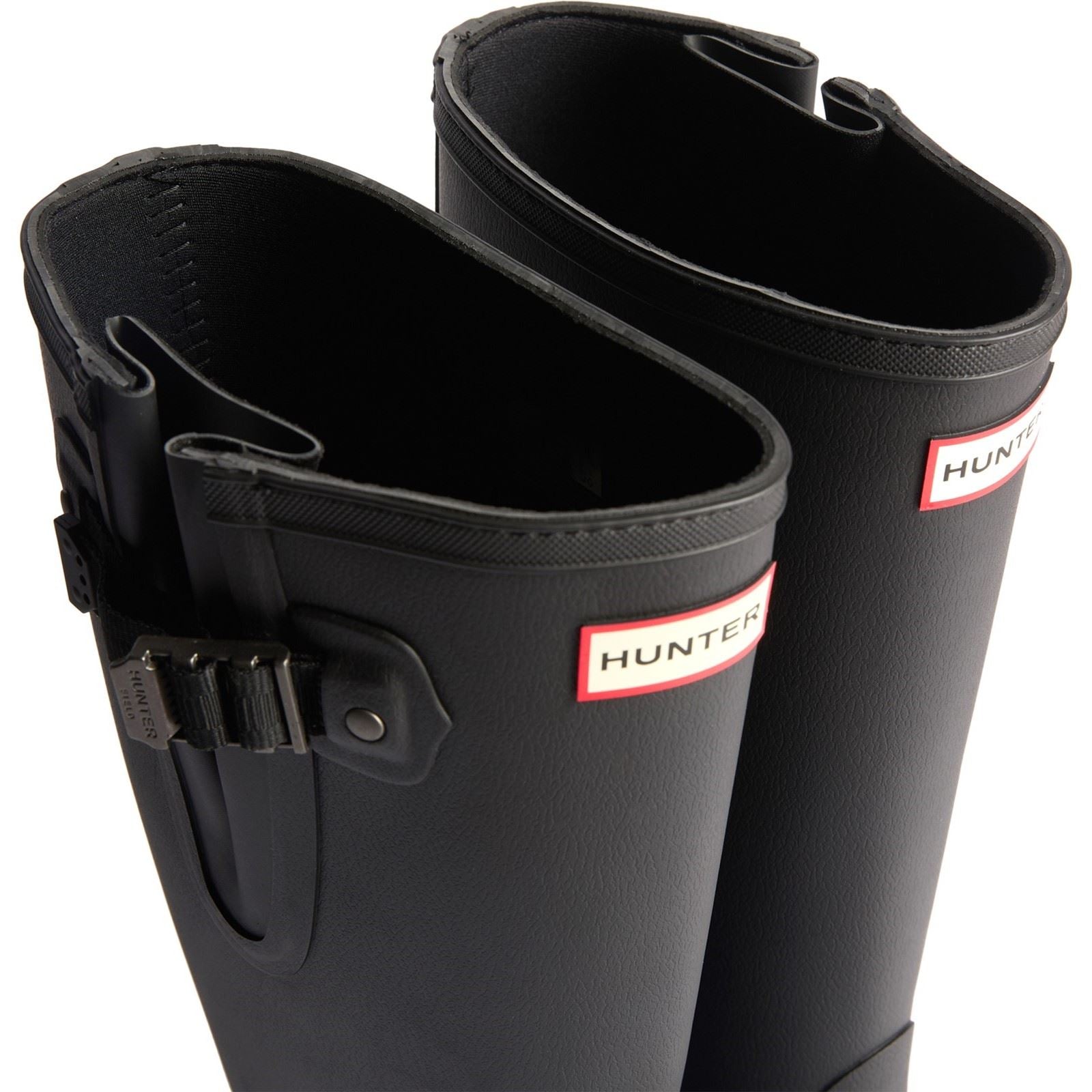 Hunter Field Downpour Gummi Damen Schwarze Farbe Gummistiefel