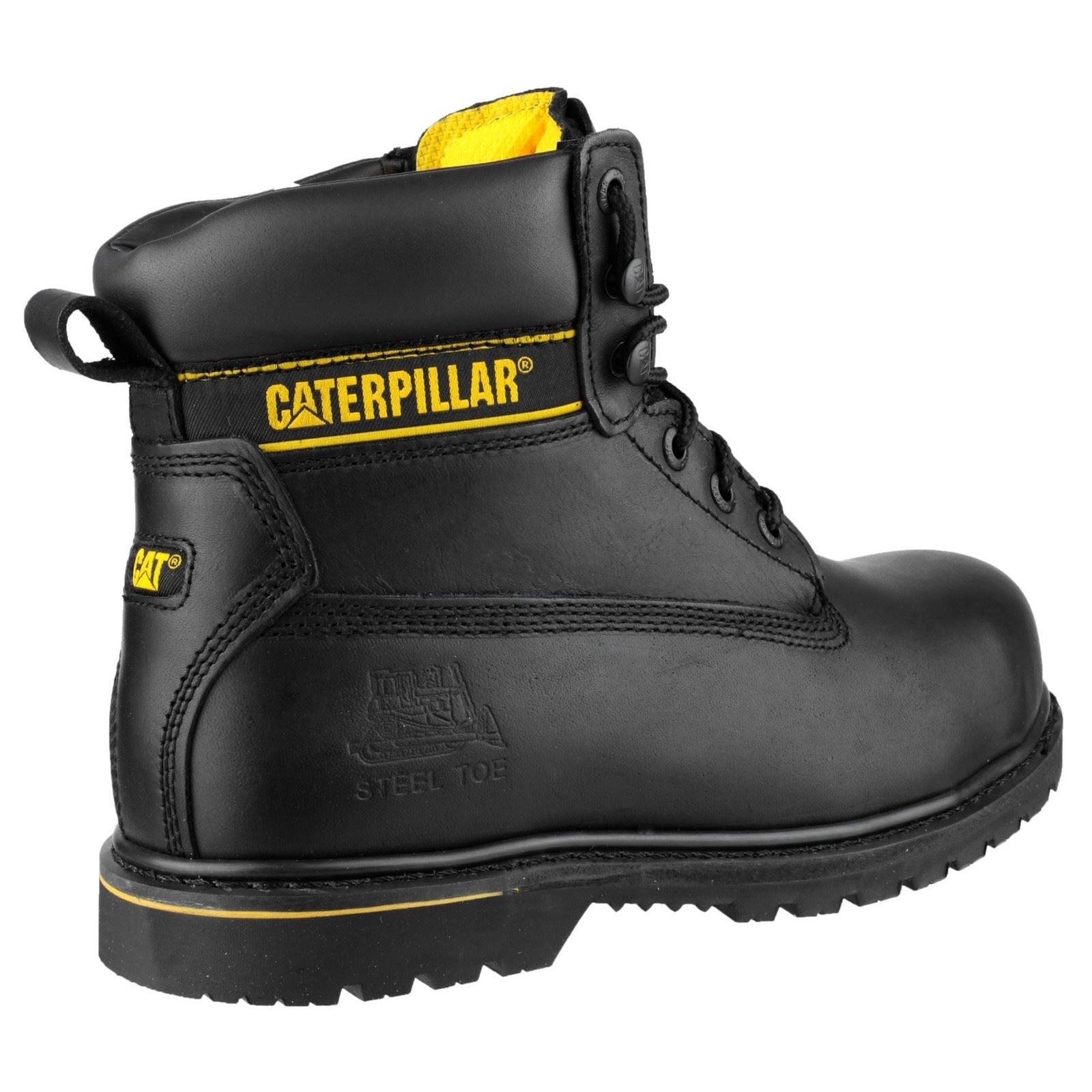 Caterpillar Holton Leder Schwarze  Sicherheitsstiefel