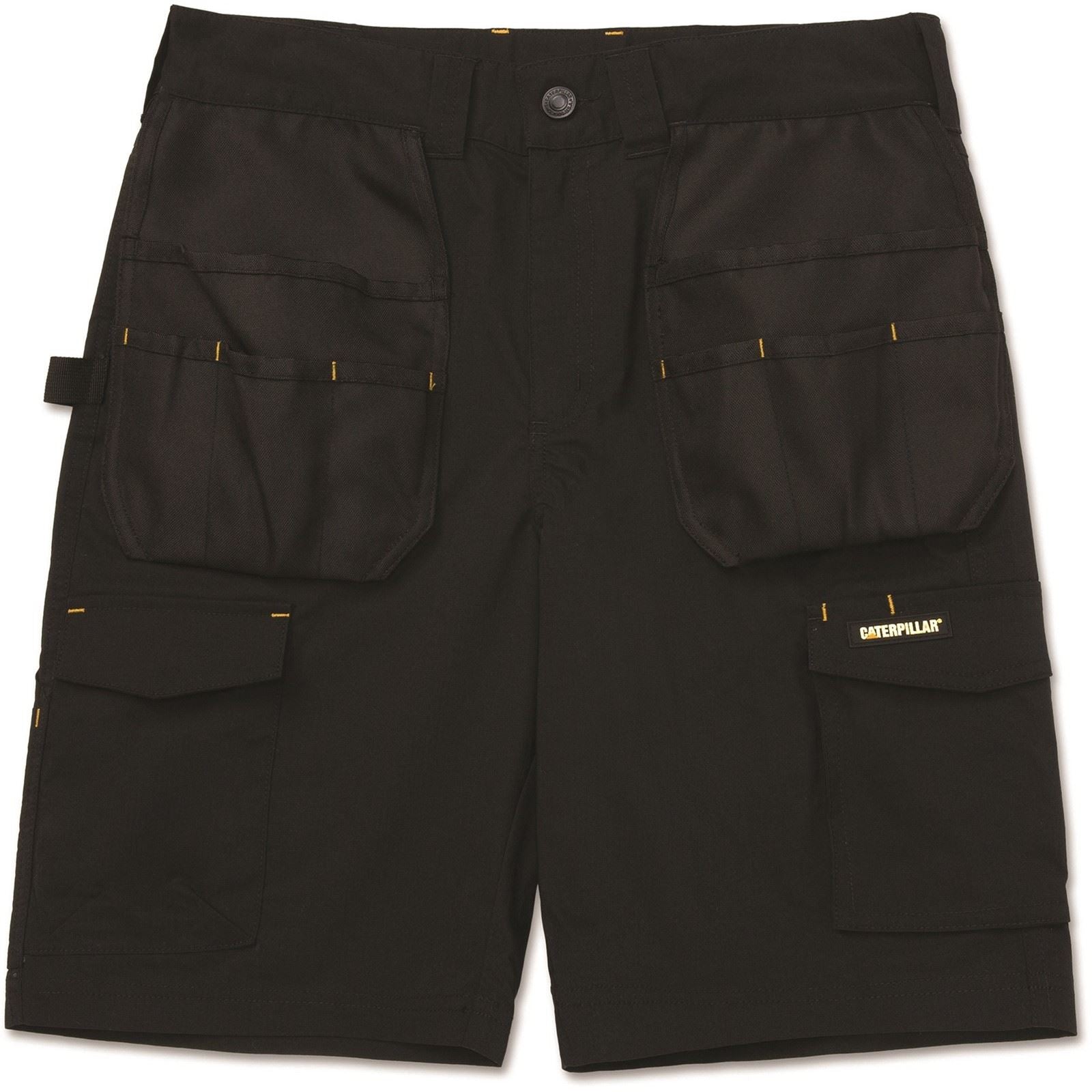 Caterpillar Nexus Holster Stretch Baumwoll Arbeits Shorts Für Herren In Schwarz