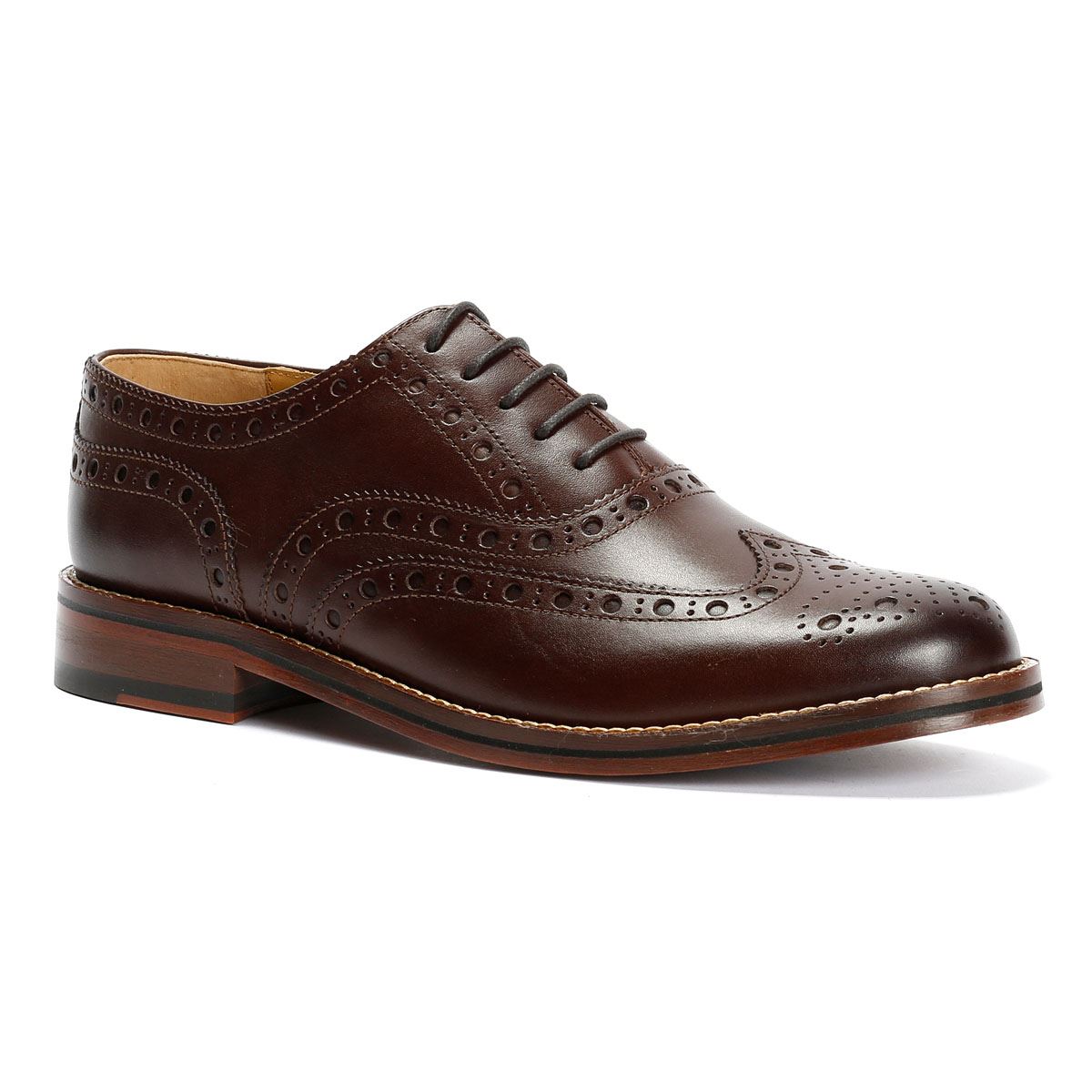 Chapman & Moore Oxford Brogue Herren Leder Braune Schnürschuhe