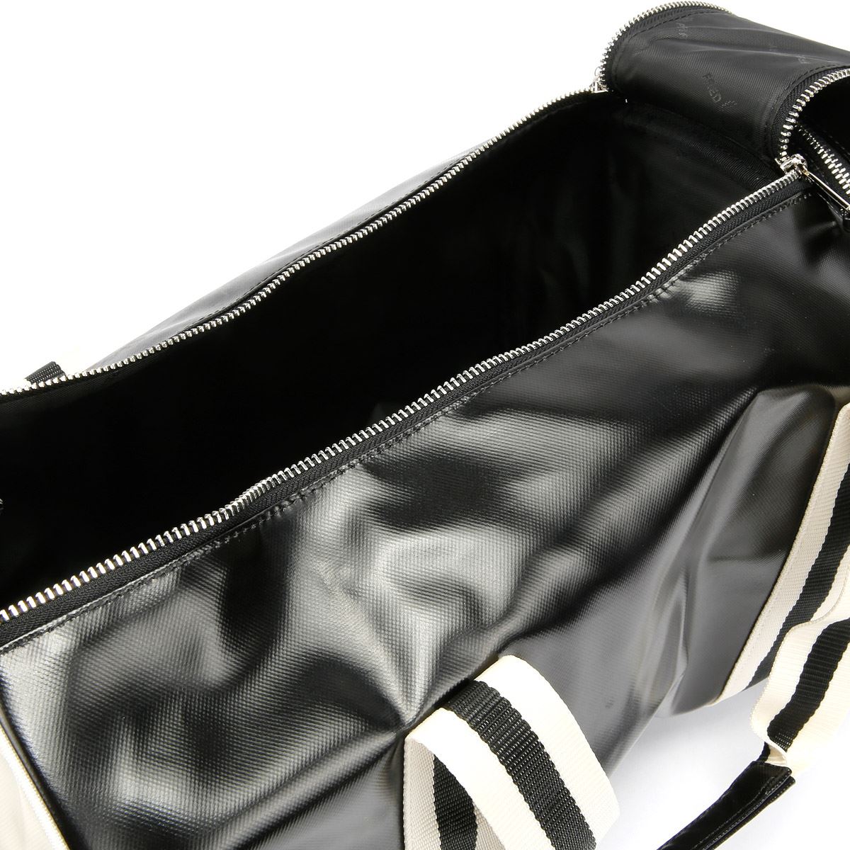 Fred Perry Classic Barrel Synthetik Schwarz/Ecru Crossbody-Tasche