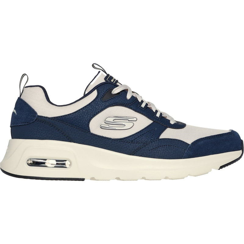 Skechers Skech-Air Court - Yatton Leder Herren Navy/Natural Sneaker