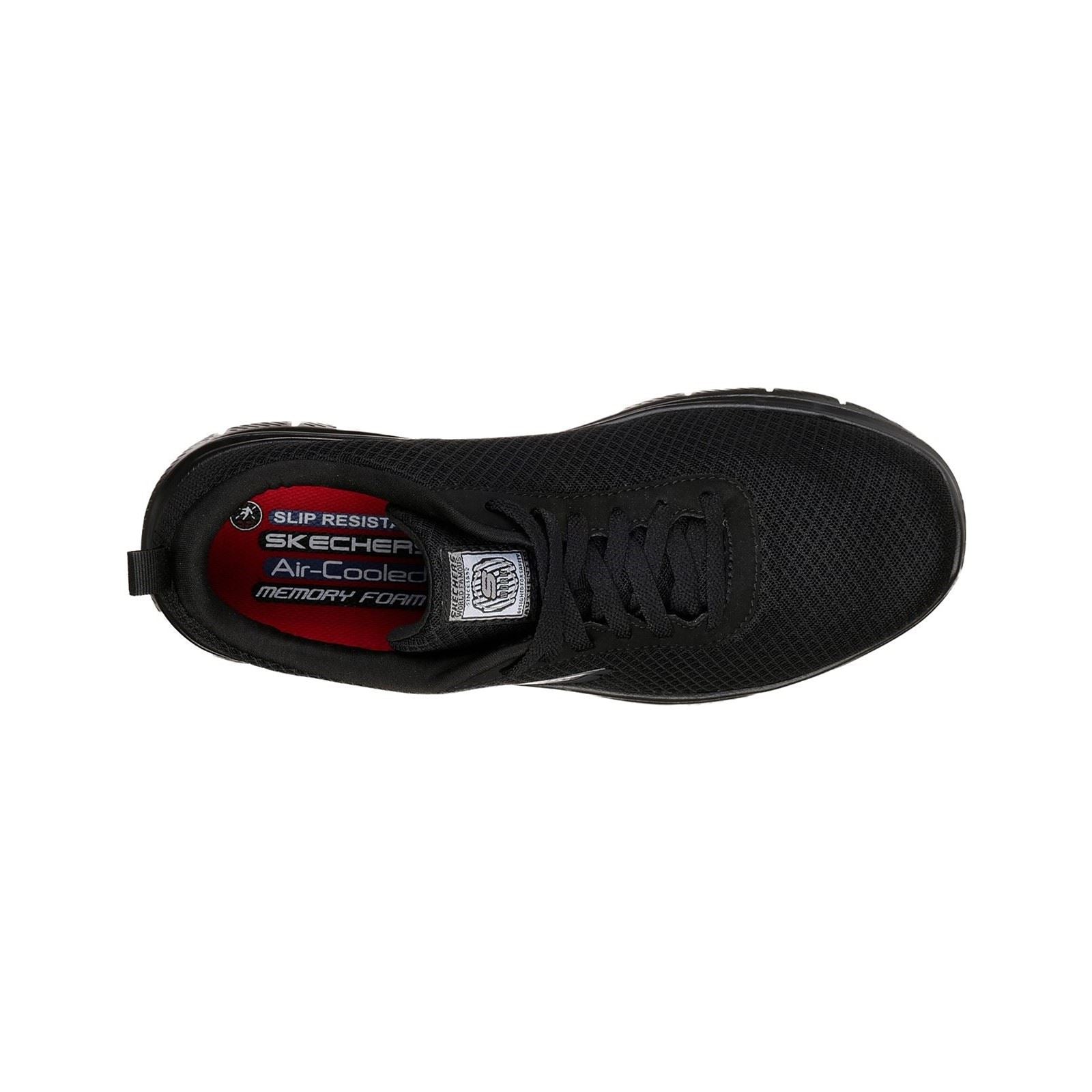 Skechers Workwear Flex Advantage - Bendon Sr Polyester Herren Schwarze Sicherheitssneaker