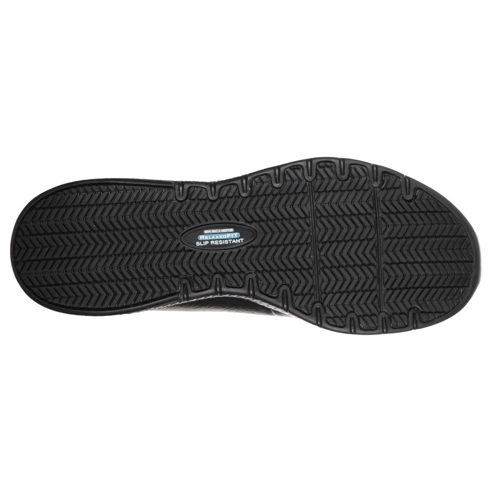 Skechers Workwear Marsing Gmina Leder Frauen Schwarze Sicherheits Sneaker
