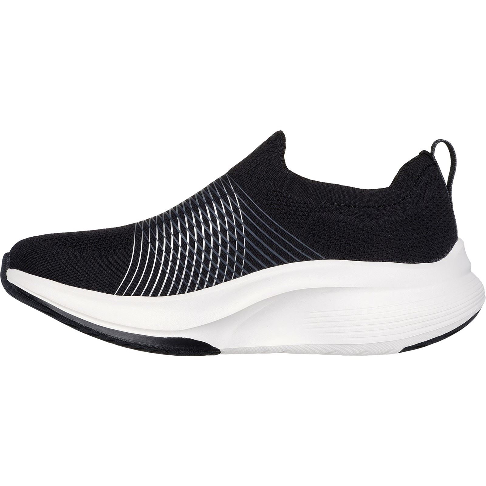 Skechers GO WALK Max Walker Sally Textile Damen-Sneaker In Schwarz/Weiß