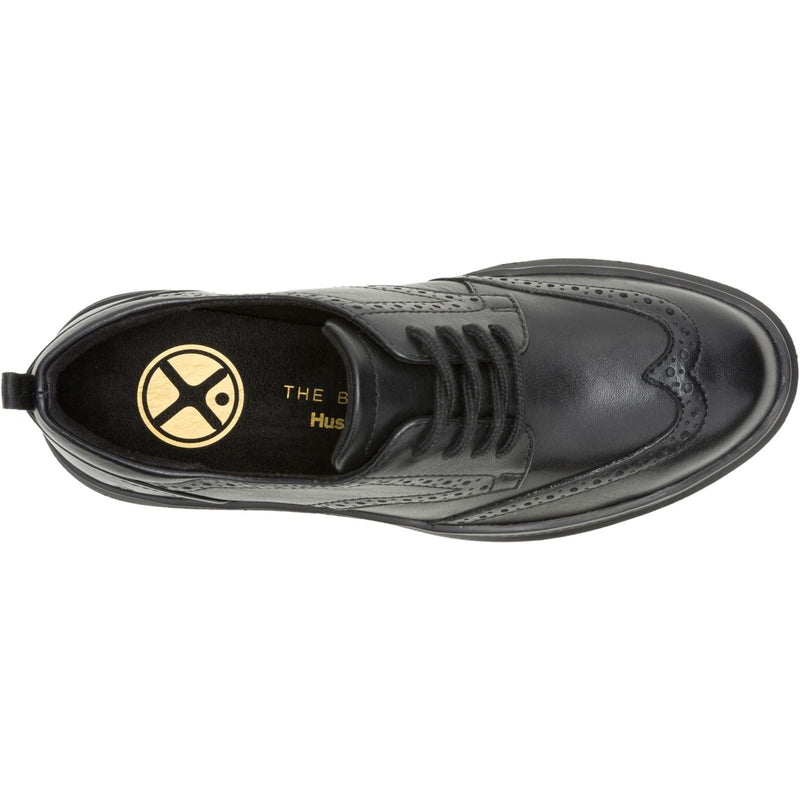 Hush Puppies Joy Damen Brogues Schuhe Aus Schwarzem Leder / Schwarz