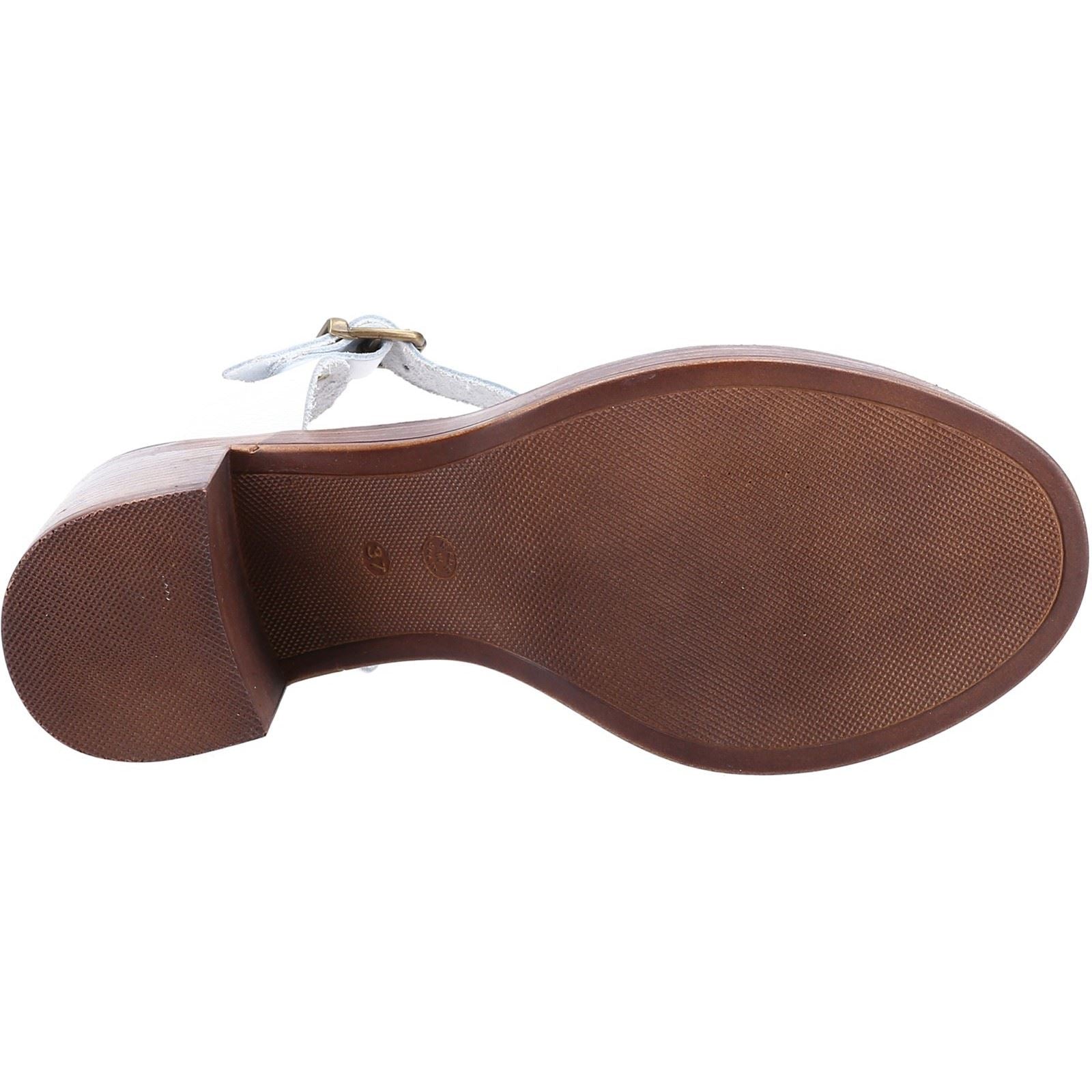 Hush Puppies Georgia Damen Sandalen Aus Weißem Leder