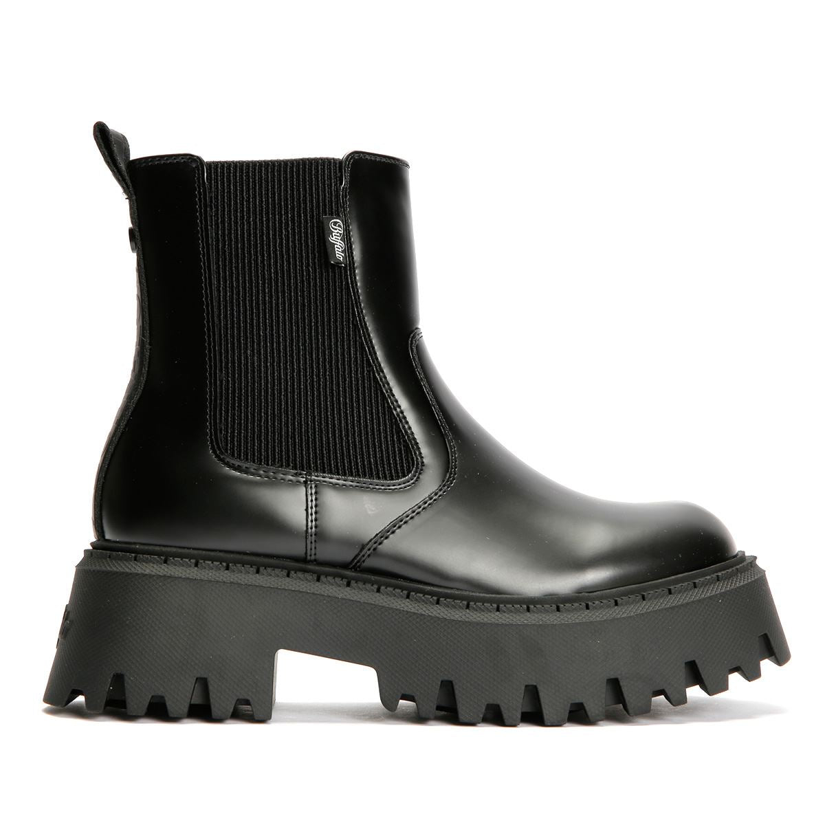 Buffalo Aspen Chelsea Damen Schwarze Farbe Stiefel