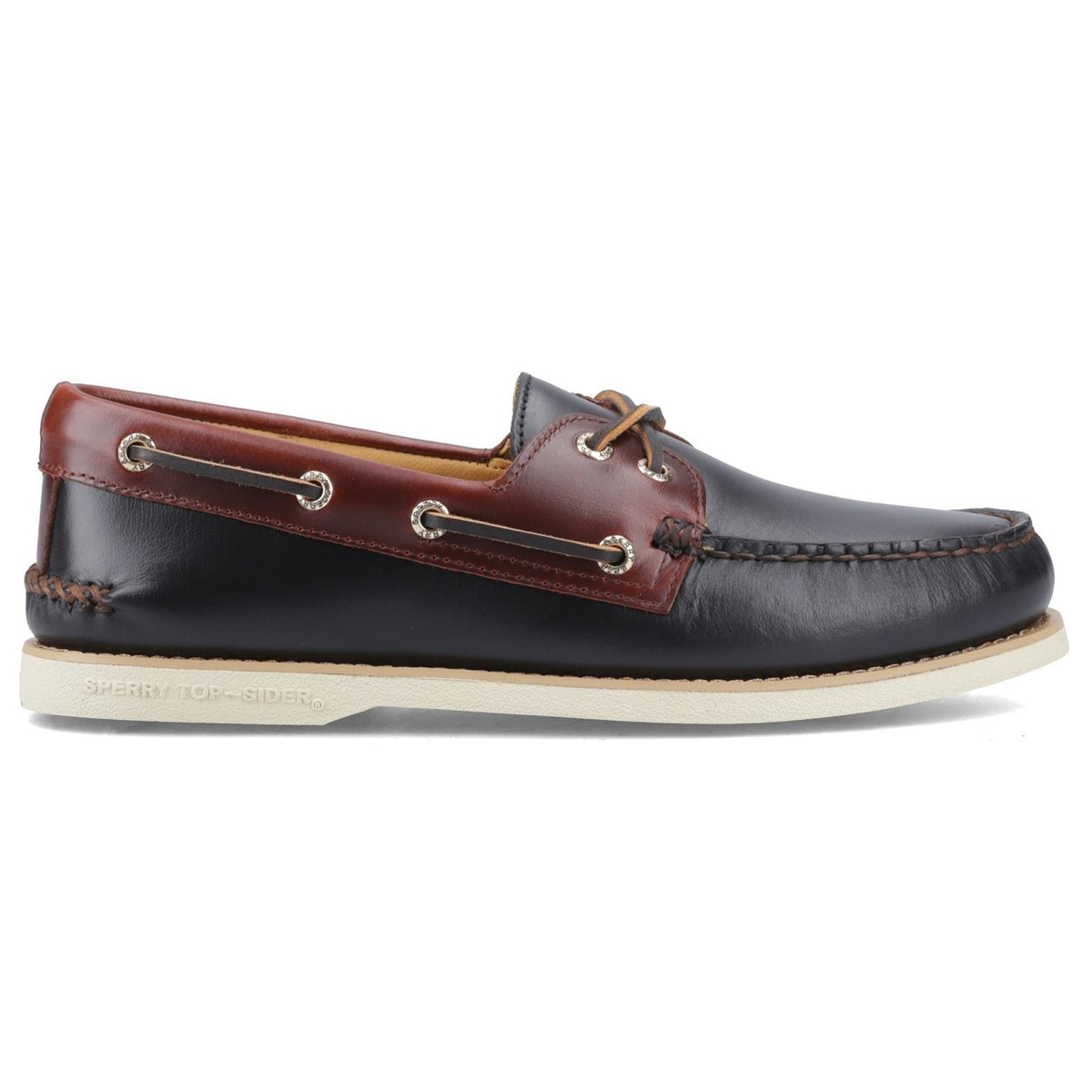 Sperry Authentic Gold Cup Herren Bootsschuhe Aus Schwarzem/Braunem Leder
